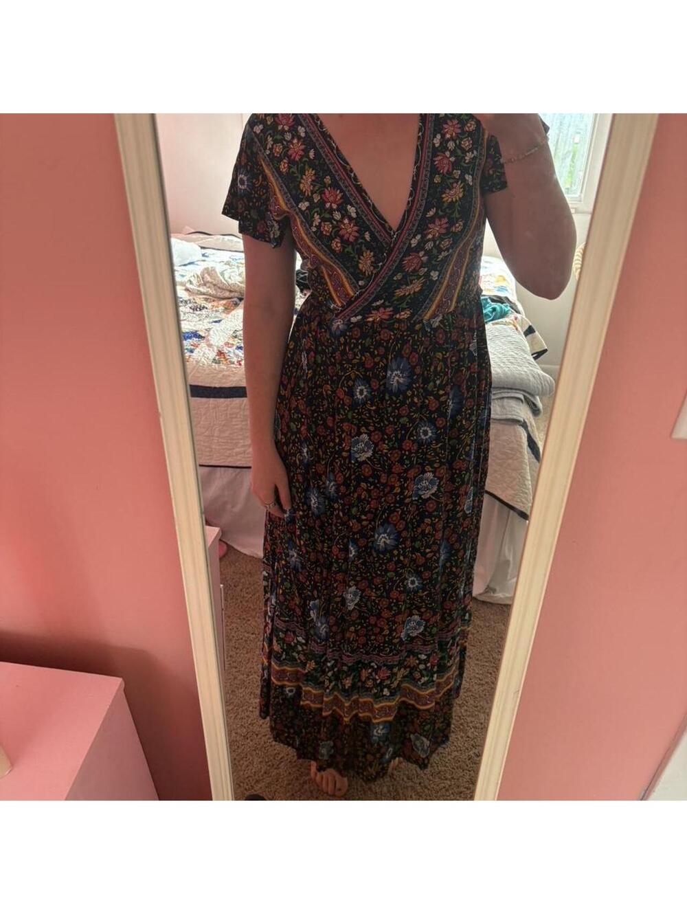Aly Daly multicoloured maxi wrap dress Size L